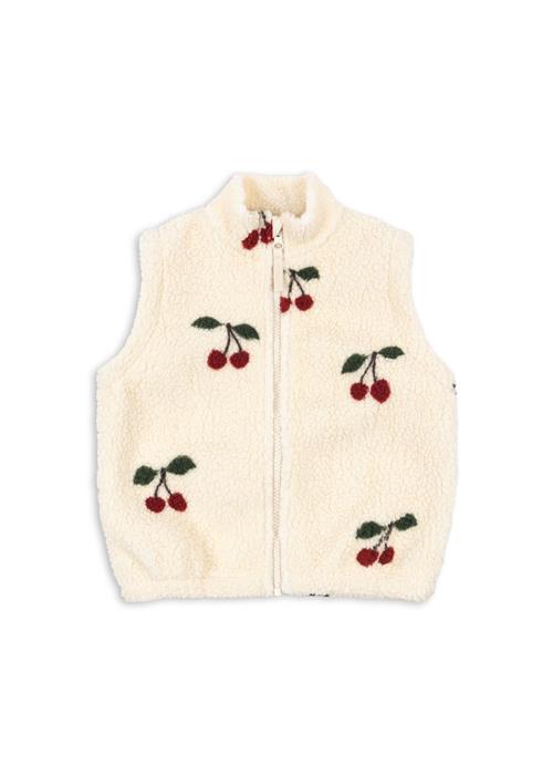 Konges Sløjd Jody Teddy-vest Ma Grande Cerise  Jody Teddy Vest Grs Ma Grande Cerise 12 months Fleece Hvid  12 måneder  kvinde