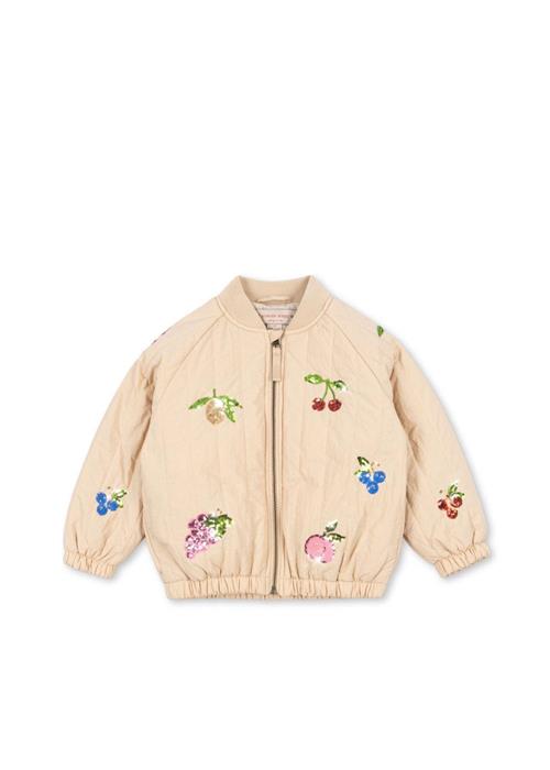 Konges Sløjd Juno Sequin Bomber Jacket Frappé Juno Sequin Bomber Jacket Frappé 12 months  Creme  12 måneder  kvinde