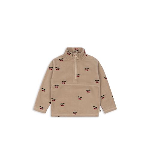 Konges Sløjd Tavi Fleece-sweatshirt Cherry  Tavi Fleece Sweatshirt Grs Cherry 2 Y Fleece Brun  2 år  kvinde