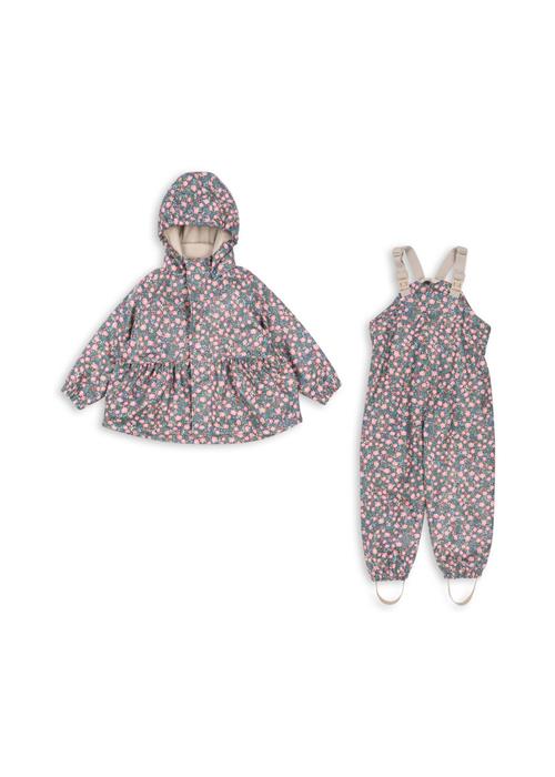 Konges Sløjd Rainy Palme Regnsæt Kyoto  Rainy Palme Set Girl Kyoto 18 months  Blå  18 måneder  kvinde