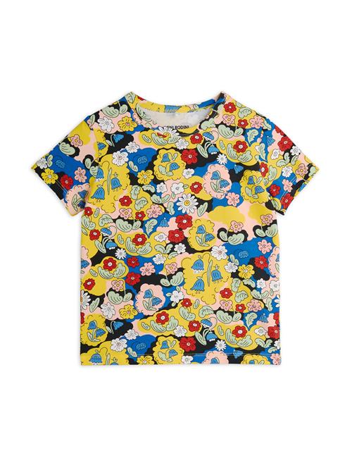 Mini Rodini GOTS Flowers Aop Kortærmet T-shirt Multi  128/134 cm    128/134 cm  kvinde
