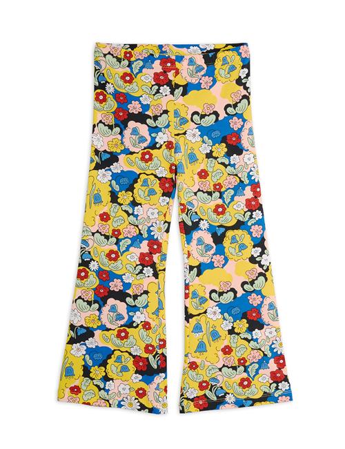 Mini Rodini GOTS Flowers Aop Flared Bukser Multi  128/134 cm    128/134 cm  Unisex