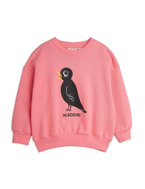 Mini Rodini GOTS Blackbird Sp Sweatshirt Pink  80/86 cm    80/86 cm  unisex
