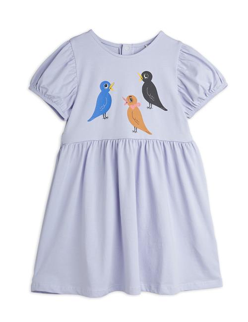 Mini Rodini GOTS Birds Sp Kortærmet Kjole Purple  116/122 cm    116/122 cm  kvinde