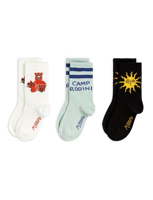 Mini Rodini GOTS Camp Rodini 3-pak Sokker Multi  24-27 EU    24-27 EU  Unisex