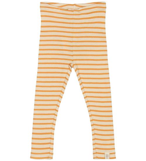 Petit Piao Leggings - Rib - Modal - Sunflower/Off White
