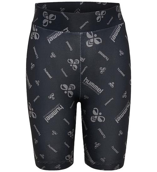 Hummel Cykelshorts - hmlJR - Black/Ebony m. Logo