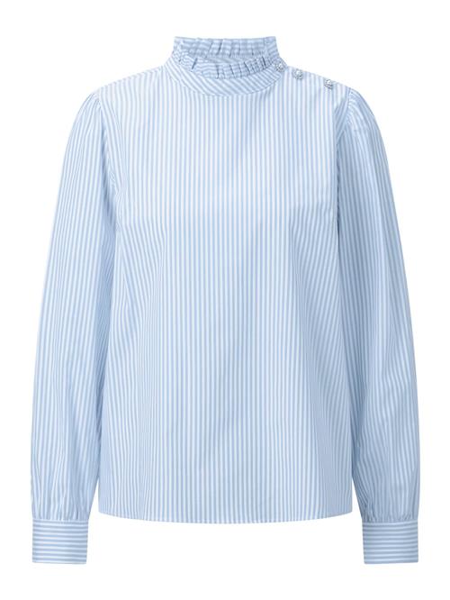 Rich & Royal Bluse  blå / hvid