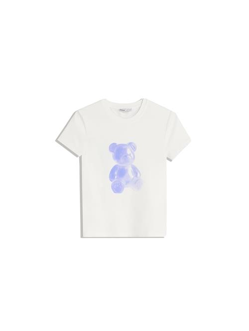 Bershka Shirts  violetblå / lavendel / hvid