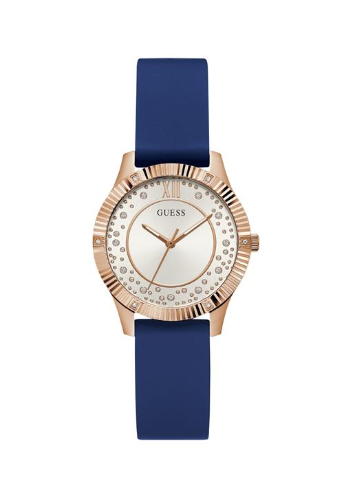 GUESS Analogt ur ' Starstruck'  blå / rosa guld