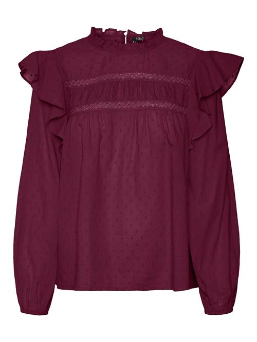 VERO MODA Bluse 'VMTRINE'  vinrød