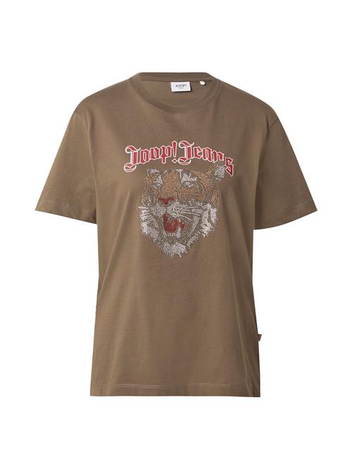 JOOP! Jeans Shirts 'Tanasia'  khaki / rød / hvid