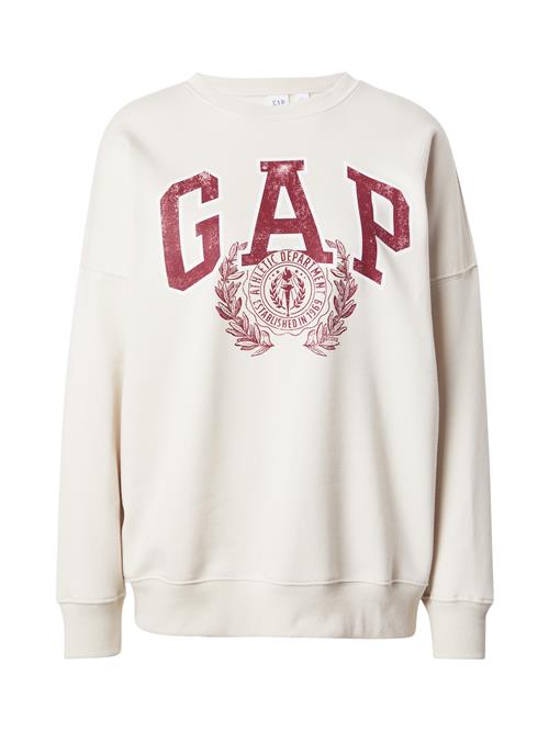 GAP Sweatshirt  lysebeige / merlot / hvid