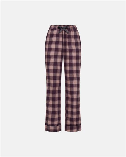 Natbukser "flannel" | 100 økologisk bomuld | Rødternet
