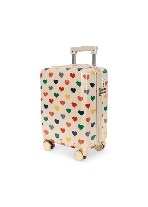 Konges Sløjd Rejsekuffert Bon Coeur Coloré  Travel Suitcase Bon Coeur Coloré One Size  Creme  One Size 3 Y+ kvinde