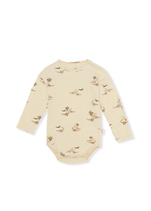 Konges Sløjd Basic Langærmet-krop Kubi  Basic Ls Body Gots Kubi 9 months  Creme  9 måneder  mand