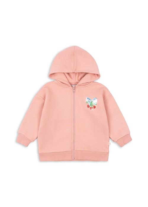 Konges Sløjd Lou Sequin Sweat Zip Hoodie Mellow Rose  Lou Sequin Sweat Zip Hood Ocs Mellow Rose 18 months  Lyserød  18 måneder  kvinde