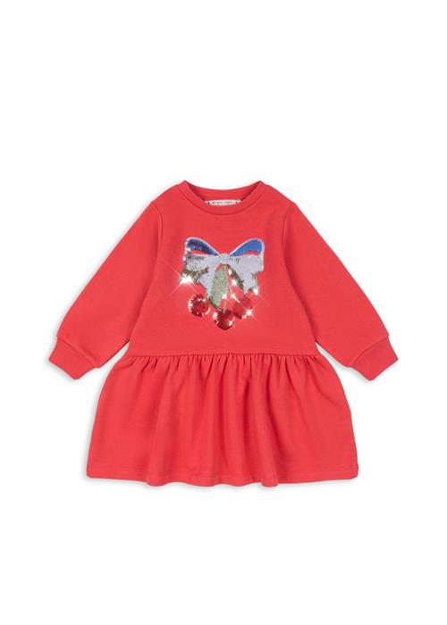 Konges Sløjd Lou Sweatshirt-kjole Med Pailletter Winterberry  Lou Sequin  Sweat Dress Ocs Winterberry 3 Y  Rød  3 år  kvinde