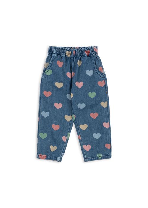 Konges Sløjd Magot Denimbukser Med Frynser Bon Coeur Coloré  Magot Frill Pants Gots Bon Coeur Coloré 7-8 Y  Creme  7-8 år  kvinde