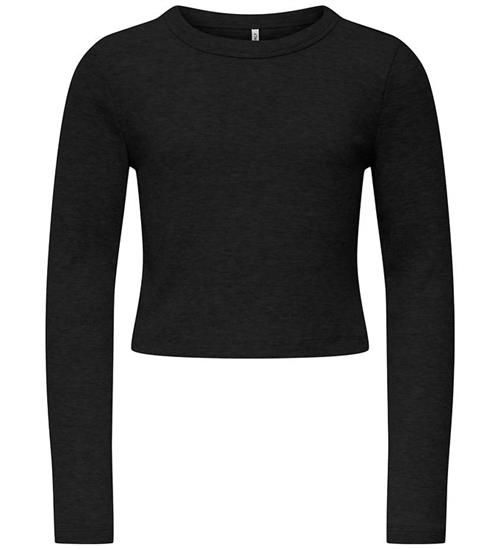 Kids Only Bluse - KogBina - Rib - Sort