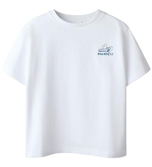 Name It T-shirt - NkmFrederik - Bright White m. Print