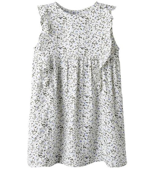 Name It Kjole - NmfJolly - Star White m. Blomster