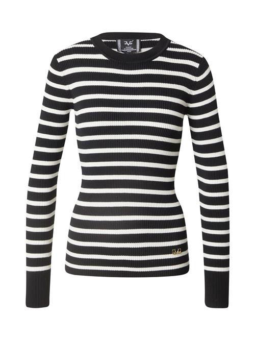 19V69 ITALIA Pullover 'Antonia'  sort / hvid