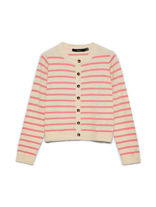 VERO MODA Cardigan 'VMSABA'  ecru / lys pink