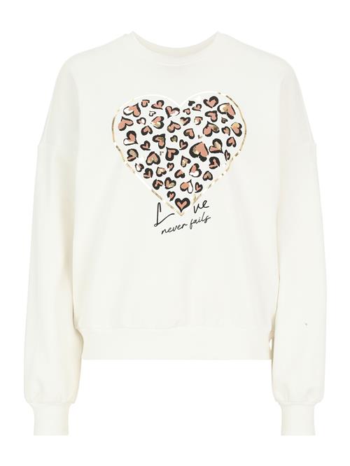 Only Tall Sweatshirt 'ONLTAMMIE'  mokka / guld / sort / hvid