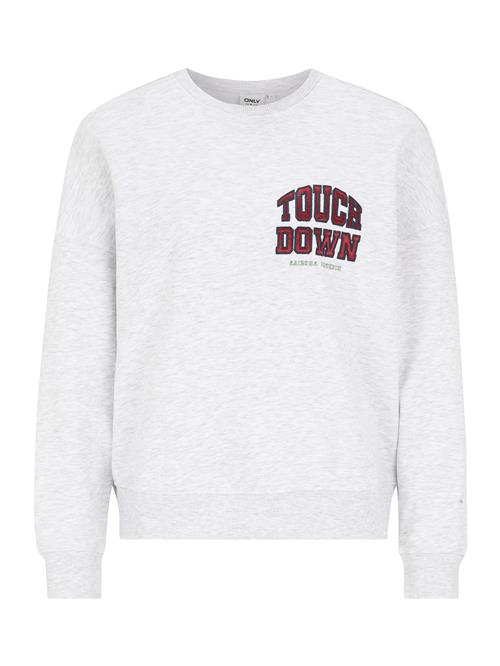 Only Petite Sweatshirt 'ONLRILLO'  grå-meleret / rød