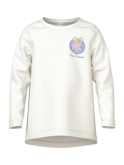 NAME IT Bluser & t-shirts 'NMFVIOLET'  grå / lavendel / sort / hvid