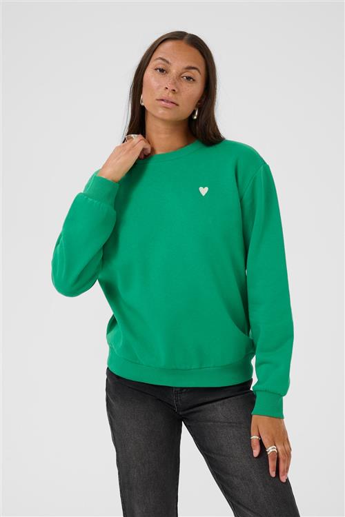 Kaffe Sweatshirt 'Liddy'  smaragd