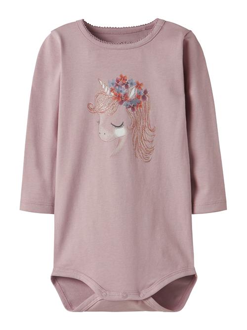 NAME IT Sparkedragt/Body 'NBFNICORN'  navy / guld / lysviolet / rustrød