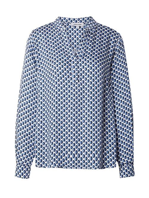 MORE & MORE Bluse  navy / lyseblå / hvid
