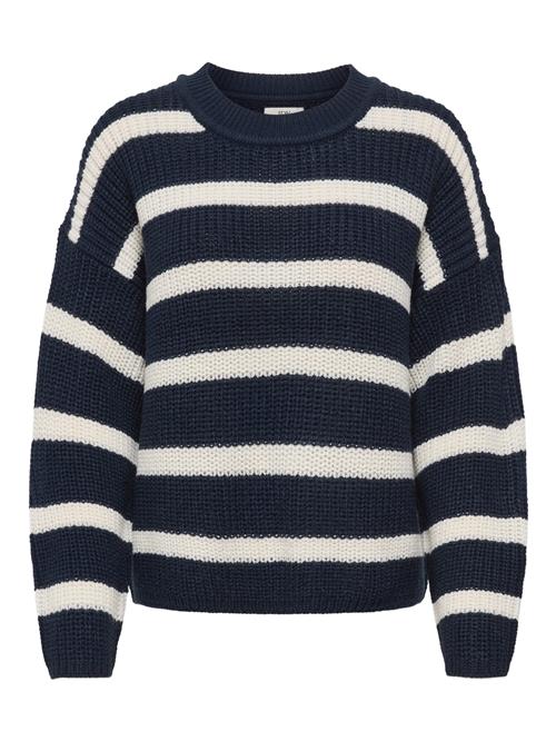 JDY Pullover 'JDYJUSTY'  natblå / hvid