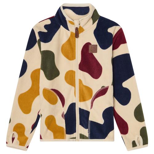 Kuling Northpole Recycled Fleece Jacket Graphic Shapes 86/92 cm  Hvid  86/92 cm  Unisex
