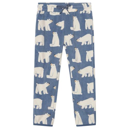 Kuling Northpole Recycled Fleece Pant Polar Bear 110/116 cm  Blå  110/116 cm  Unisex