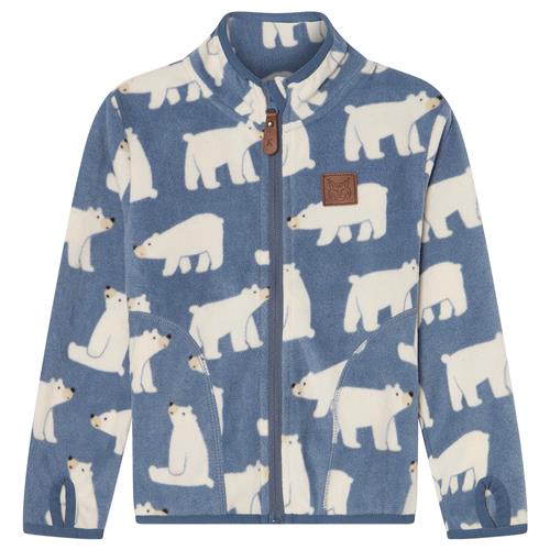 Kuling Northpole Recycled Fleece Jacket Polar Bear 86/92 cm  Blå  86/92 cm  Unisex