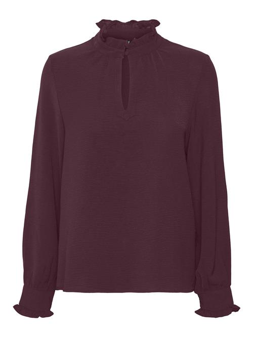 VERO MODA Bluse 'VMALVA'  purpur