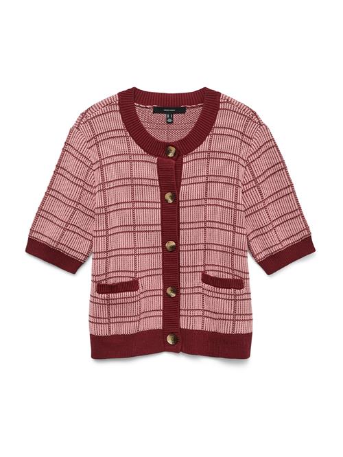 VERO MODA Cardigan 'VMMARVELOUS'  lyserød / vinrød