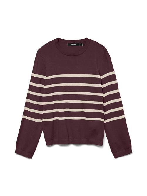VERO MODA Pullover 'VMSABA'  beige / purpur