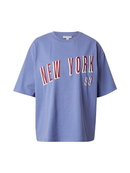 TOPSHOP Shirts  violetblå / carminrød / hvid