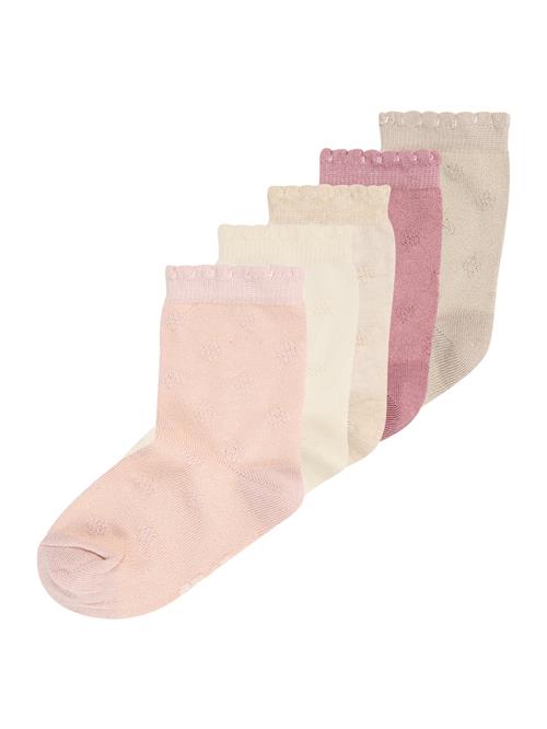 Se MINYMO Sokker  beige / creme / lysebeige / lyserød / magenta ved About You