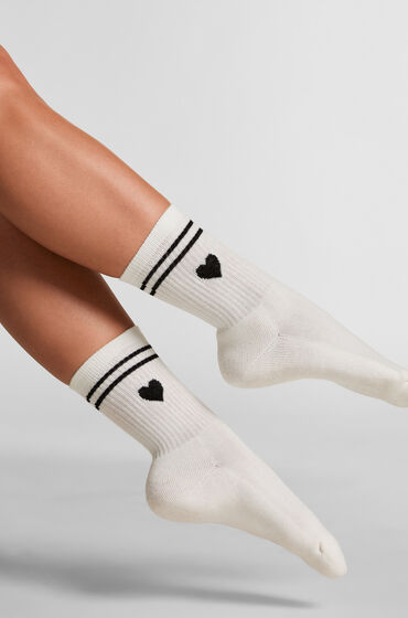 Hunkemöller Crew-sokker i bomuld Hvid