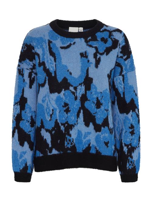 ICHI Pullover 'IH POVOKE'  marin / azur / pastelblå