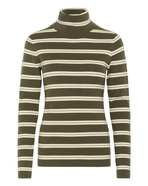 SOAKED IN LUXURY Pullover 'Spina'  beige / khaki