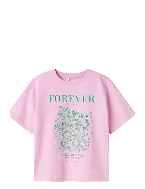 Nkfdask Ss Nreg Top Name It Pink