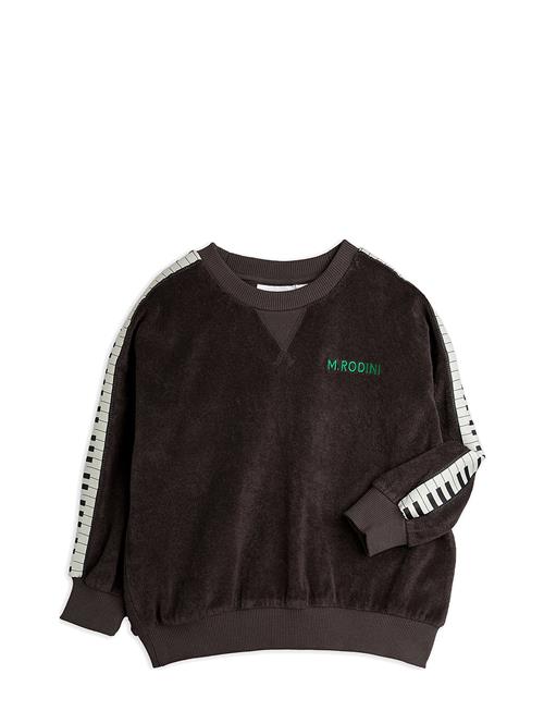 Piano Terry Sweatshirt Mini Rodini Black