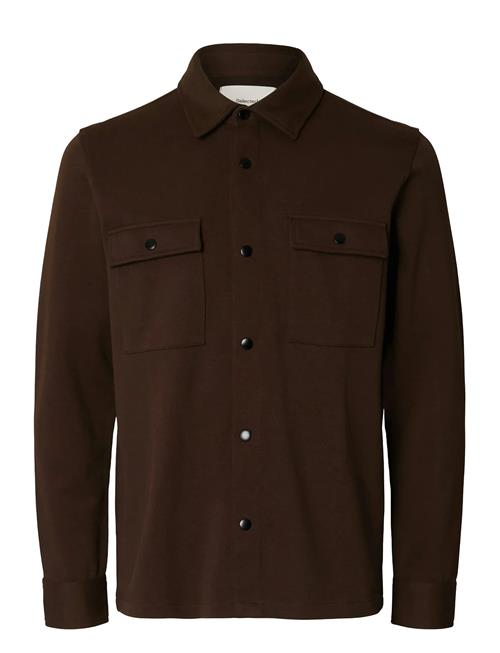 Slhjackie Sweat Jacket Noos Selected Brown