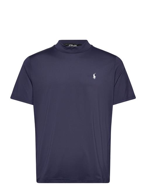 Se Tailored Fit Performance Mockneck Ralph Lauren Golf Navy ved Booztlet